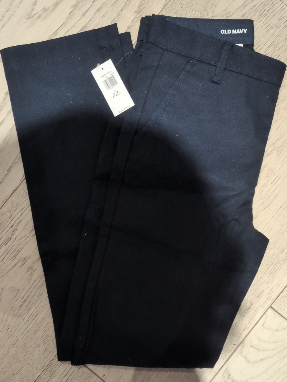Old Navy Boy's Navy/Black Slim Chino Pants Size 10